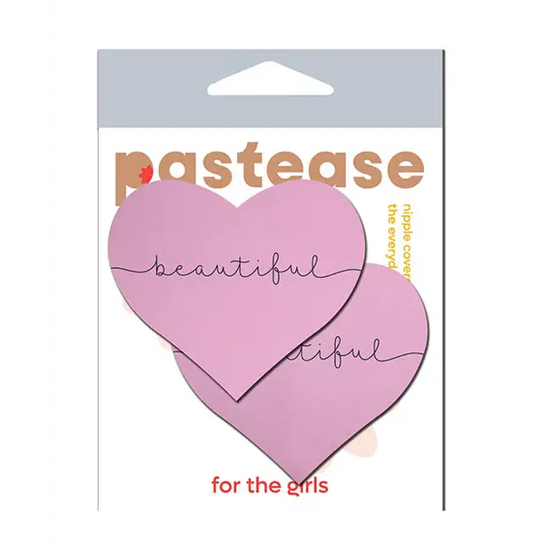 Pastease Premium Heart Beautiful - Pink O/S - Lingerie - Packaged