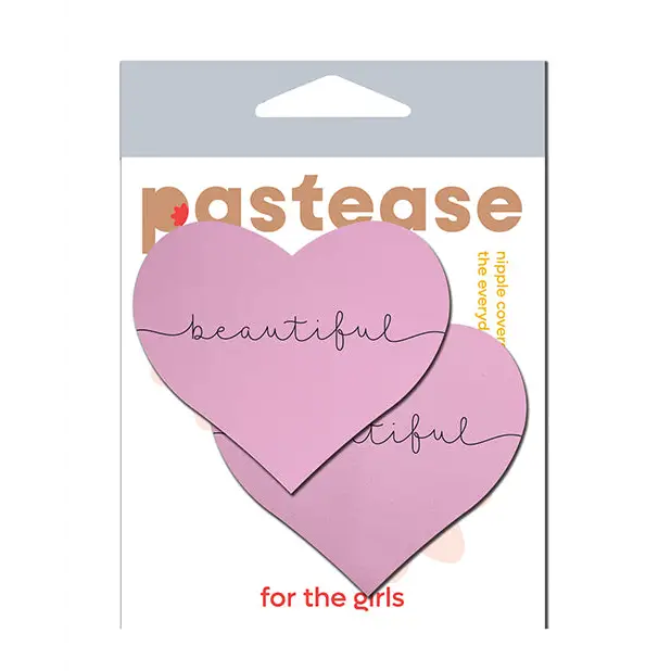 Pastease Premium Heart Beautiful - Pink O/S - Lingerie - Packaged