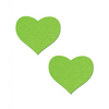 Pastease Premium Heart - Glow in the Dark Green O/S - Lingerie - Packaged