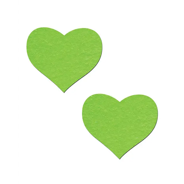 Pastease Premium Heart - Glow in the Dark Green O/S - Lingerie - Packaged