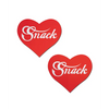 Pastease Premium Heart Snack - Red O/S - Lingerie - Packaged