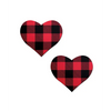Pastease Premium Holiday Hearts - Plaid O/S - Lingerie - Packaged