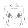 Pastease Premium Holiday Mistletoe - Green/Red O/S - Lingerie - Packaged