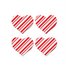 Pastease Premium Holiday Petites Candy Cane Heart - Red/White O/S