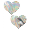 Pastease Premium Hologram Heart - Silver O/S - Lingerie - Packaged