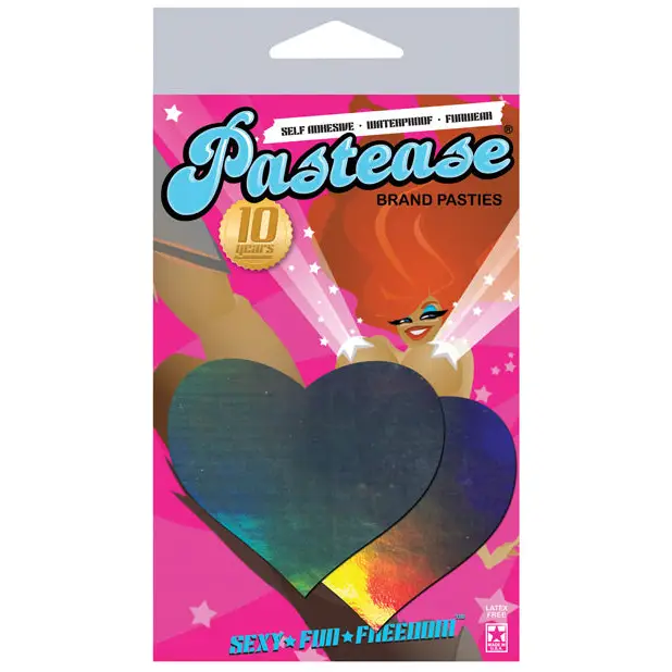 Pastease Premium Hologram Heart - Silver O/S - Lingerie - Packaged