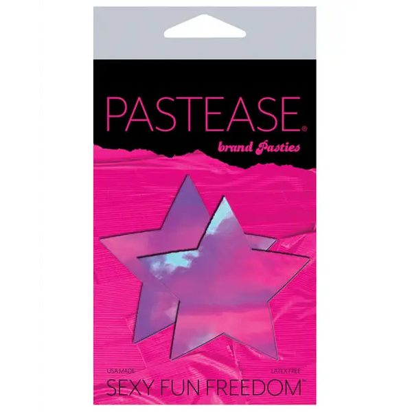 Pastease Premium Hologram Star - Pink O/S - Lingerie - Packaged