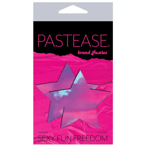 Pastease Premium Hologram Star - Pink O/S - Lingerie - Packaged