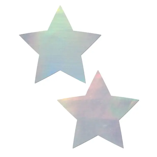Pastease Premium Hologram Star - Silver O/S - Lingerie - Packaged