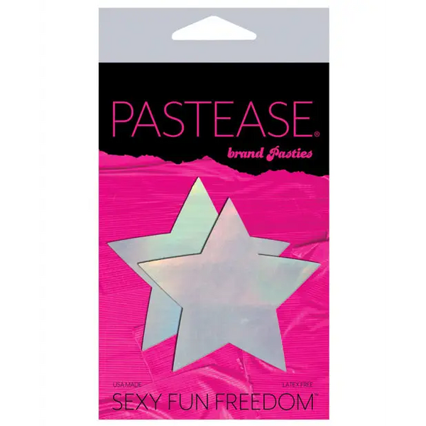 Pastease Premium Hologram Star - Silver O/S - Lingerie - Packaged