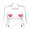 Pastease Premium I’m Horny Heart - Pink/Red O/S - Lingerie - Packaged