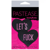 Pastease Premium Let’s Fuck Hearts - Black O/S - Lingerie - Packaged