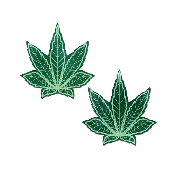 Pastease Premium Marijuana Leafs - Green O/S - Lingerie - Packaged