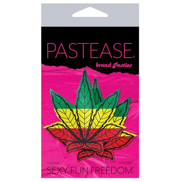 Pastease Premium Marijuana Leafs - Rasta O/S - Lingerie - Packaged