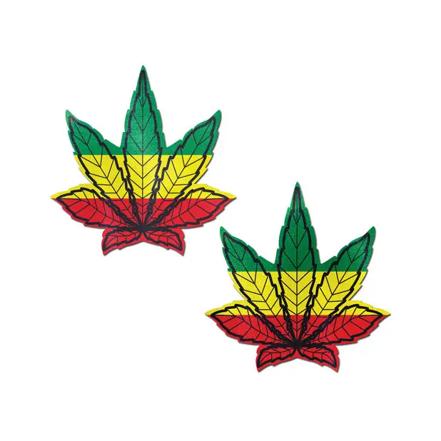 Pastease Premium Marijuana Leafs - Rasta O/S - Lingerie - Packaged