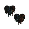 Pastease Premium Melty Heart - Black O/S - Lingerie - Packaged