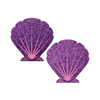 Pastease Premium Mermaid Glitter Seashell - Purple/Pink O/S - Lingerie - Packaged