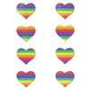 Pastease Premium Mini Rainbow Heart - Pack of 8 O/S - Lingerie - Packaged