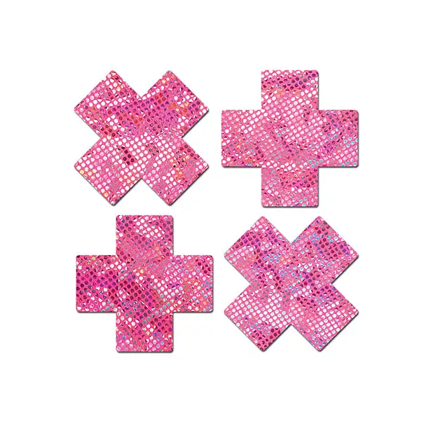 Pastease Premium Petites Disco Plus X - Pink O/S Pack of 2 Pair - Lingerie - Packaged