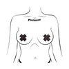 Pastease Premium Petites Sparkle Plus X - Black O/S Pack of 2 Pair - Lingerie - Packaged