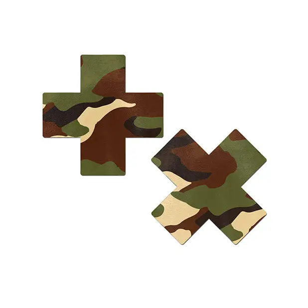 Pastease Premium Plus X Camo - Green O/S - Lingerie - Packaged