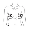Pastease Premium Plus X Cow Print Cross - Black/White O/S - Lingerie - Packaged