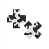 Pastease Premium Plus X Cow Print Cross - Black/White O/S - Lingerie - Packaged