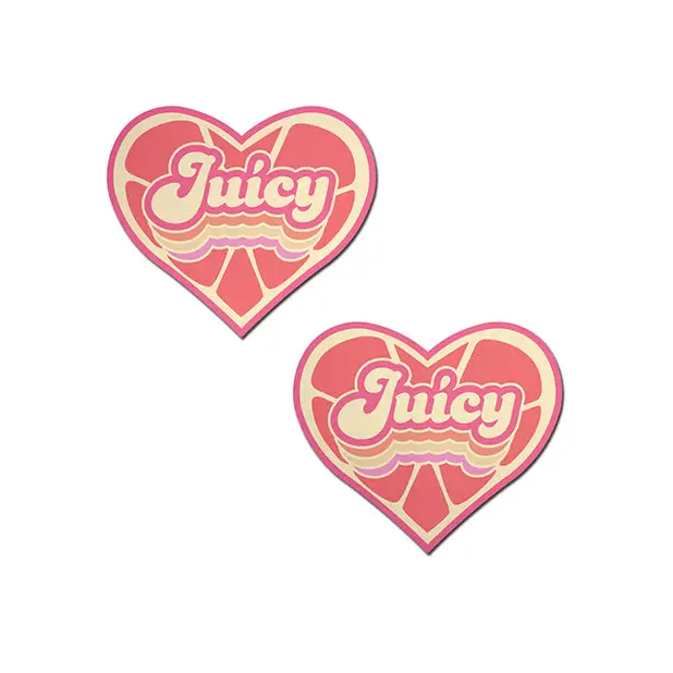Pastease Premium Retro Heart Juicy - Pink Grapefruit O/S - Lingerie - Packaged