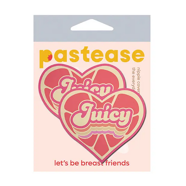 Pastease Premium Retro Heart Juicy - Pink Grapefruit O/S - Lingerie - Packaged