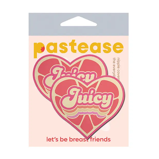 Pastease Premium Retro Heart Juicy - Pink Grapefruit O/S - Lingerie - Packaged