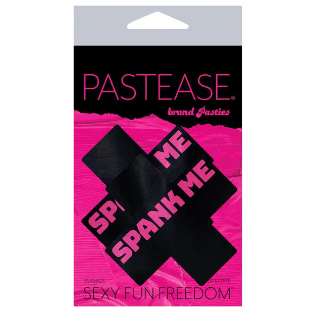 Pastease Premium Spank Me Plus - Black/Pink O/S - Lingerie - Packaged