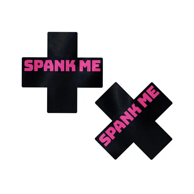 Pastease Premium Spank Me Plus - Black/Pink O/S - Lingerie - Packaged