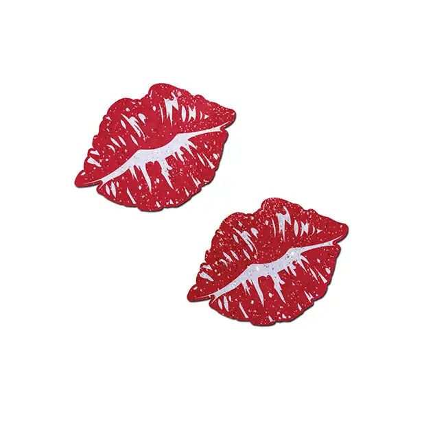 Pastease Premium Sparkle Kissing Lips - Red O/S - Lingerie - Packaged