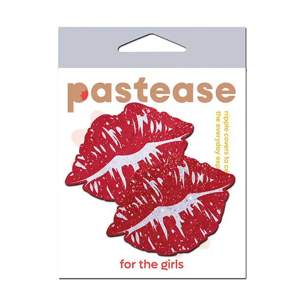 Pastease Premium Sparkle Kissing Lips - Red O/S - Lingerie - Packaged