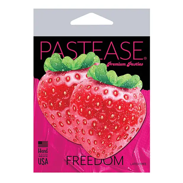 Pastease Premium Sparkly Juicy Berry - Red O/S - Lingerie - Packaged