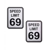 Pastease Premium Speed Limit 69 - White/Black O/S - Lingerie - Packaged