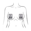 Pastease Premium Speed Limit 69 - White/Black O/S - Lingerie - Packaged