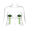 Pastease Premium UFO w/Tassel - Green O/S - Lingerie - Packaged