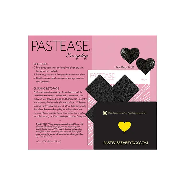 Pastease Reusable Liquid Cross - Black O/S - Lingerie - Packaged
