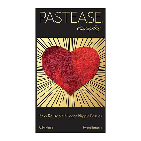 Pastease Reusable Liquid Heart - Red O/S - Lingerie - Packaged
