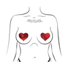 Pastease Reusable Liquid Heart - Red O/S - Lingerie - Packaged