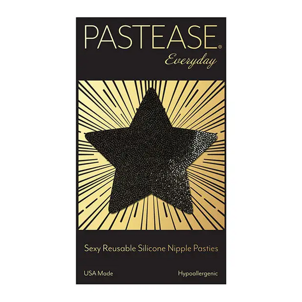 Pastease Reusable Liquid Star - Black O/S - Lingerie - Packaged