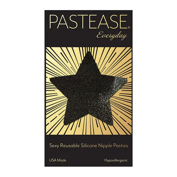 Pastease Reusable Liquid Star - Black O/S - Lingerie - Packaged