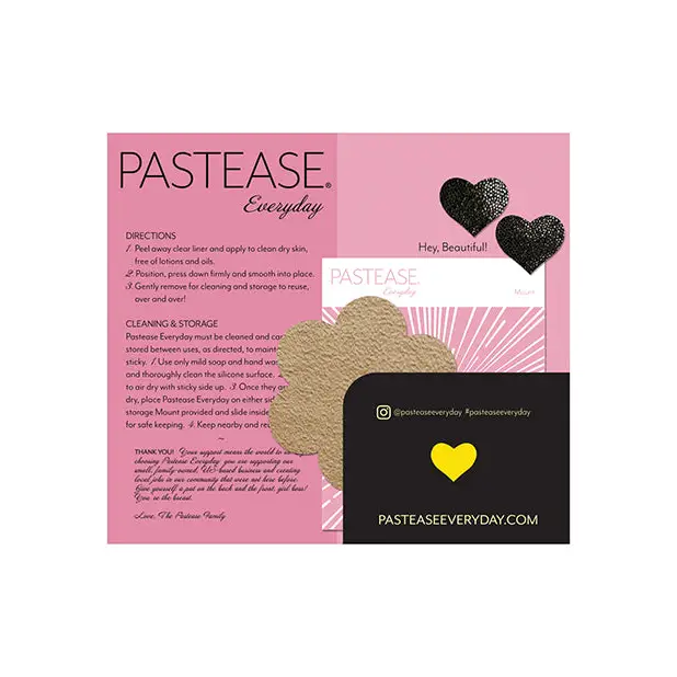 Pastease Reusable Suede Flower - Cream O/S - Lingerie - Packaged