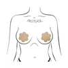 Pastease Reusable Suede Flower - Cream O/S - Lingerie - Packaged
