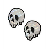 Pastease Shattered Glass Drip Skull - White/Black O/S