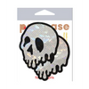 Pastease Shattered Glass Drip Skull - White/Black O/S