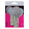 Pastease Tassel Glitter Heart - Silver O/S - Lingerie - Packaged