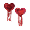Pastease Tassel Holographic Heart - Red O/S - Lingerie - Packaged