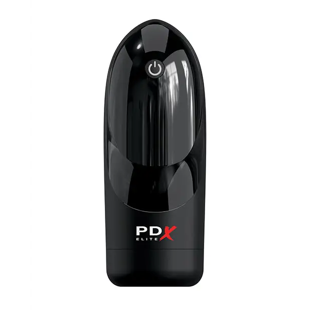 PDX Elite Hydrogasm Vibrating Stroker - Frosted/Black - Dolls & Masturbators